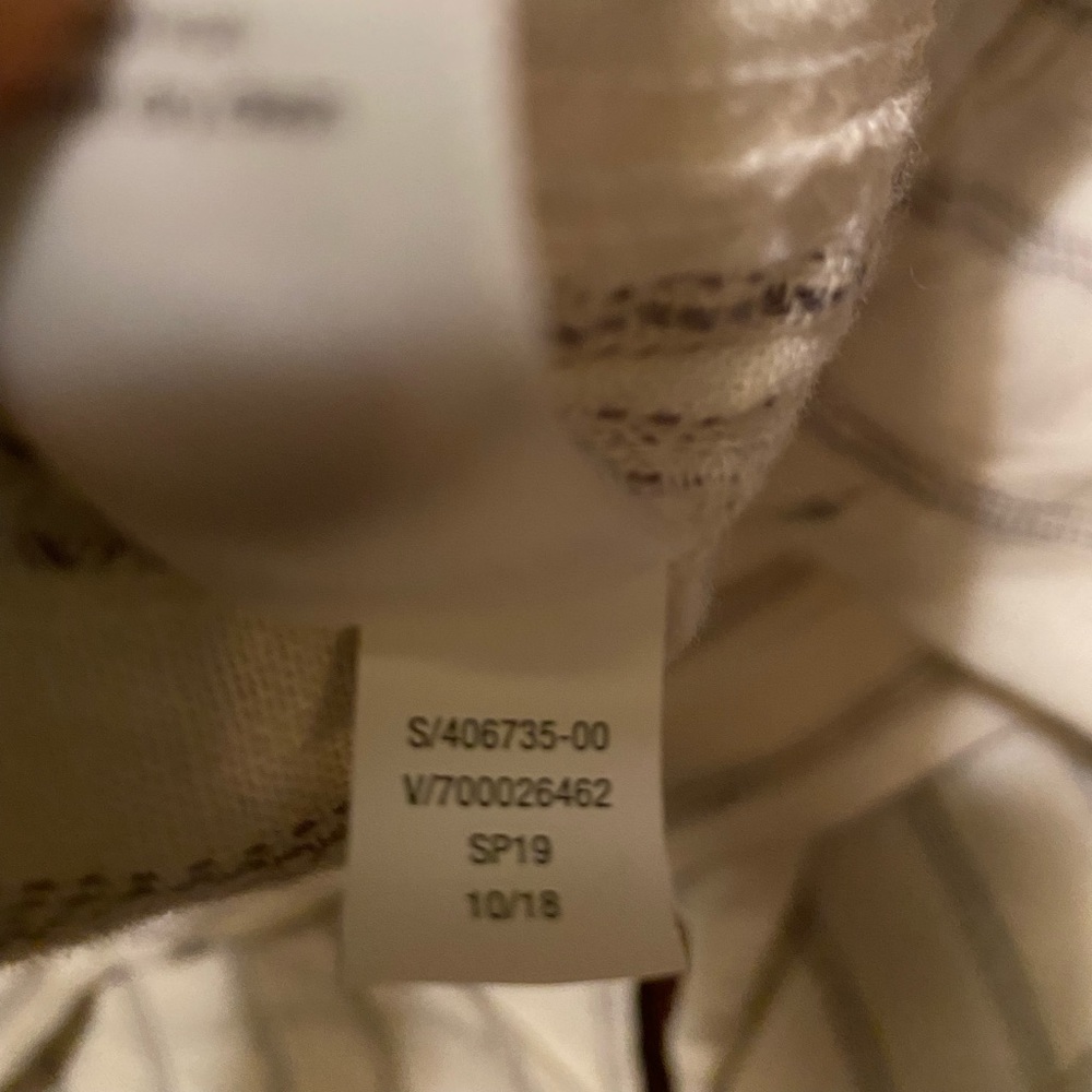 Athleta Cream and Gray Wide Leg Linen-Blend Pants - Picture 5 of 5
